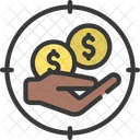 Income Target  Icon