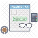 Income Tax Report Paying Tax Tax Icon