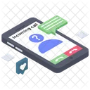 Incoming Call Smartphone Ringing Accept Call Icon