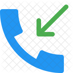 Incoming Call Icon of Flat style - Available in SVG, PNG, EPS, AI