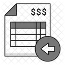 Incoming Invoice Received Invoice Supplier Bill Icon