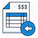 Incoming Invoice Received Invoice Supplier Bill Icon