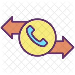 Incoming Outgoing Call  Icon