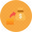 Increase Money Coin Icon