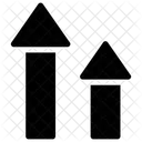 Upward Arrows High Increase Arrows Icon