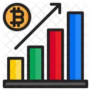 Increase Bitcoin Graph  Icon
