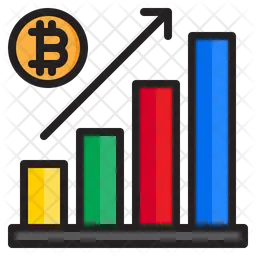 Increase Bitcoin Graph  Icon