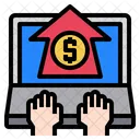 Bussiness Hand Computer Icon