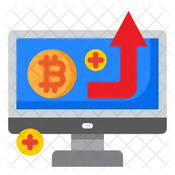 Increase Cryptocurency  Icon