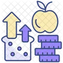 Increase food price  Icon