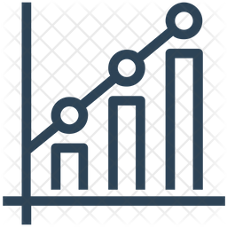 Increase Graph Icon - Download in Line Style