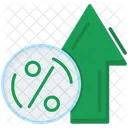 Increase Interest Rate  Icon