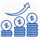 Increase Money Growth Graph Increase Icon