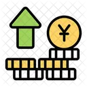 Money Increase Yuan Increase Profit 아이콘