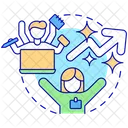 Increased employee morale  Icon