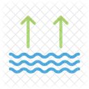 Increasing Water Waves Icon
