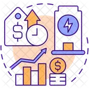 Increasing Costs Power Icon