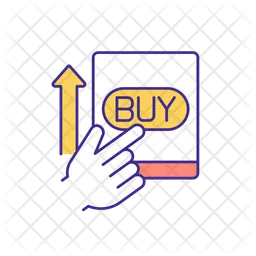 Increasing online purchases  Icon