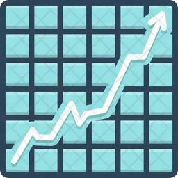 Increasing Stocks Graphic  Icon