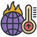 Increasing Temperature Ecology Icon