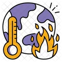 Increasing Temperature  Icon