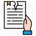 Incumplimiento de contrato  Icono