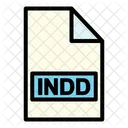 Indd File Indd Adobe Indesign Document Icône