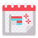 Independence Day Date Schedule Icon