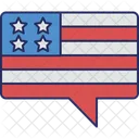 Independence Day Chat Shorts Flaglet Icon