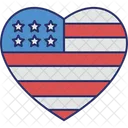 Independence Day Heart Independence Day Heart Icon
