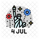 Independence Day July Icon