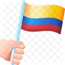 Independencia De Colombia Flag Country Icono