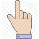 Index Finger Lineal Color Icon Icon