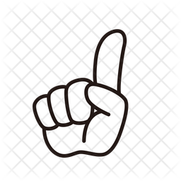 Index Finger Pointing Icon - Download In Colored Outline Style