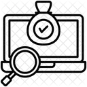 Indexation Ordinateur Portable Loupe Icône