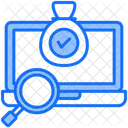 Indexation Ordinateur Portable Loupe Icône