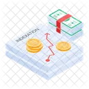 Indexation Financial Report Financial Analysis Icon