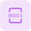 Indexdatei  Symbol