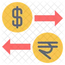 Usa India Currency Icon