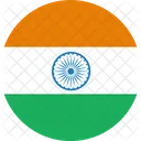 India Bandera Mundo Icono