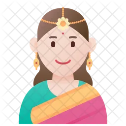 India Woman  Icon
