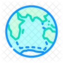 Indian Ocean Map Icon