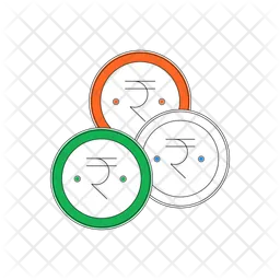 Indian currency coin  Icon