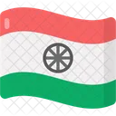 인도 국기 국기 휘장 아이콘