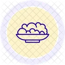 Indian Food Line Icon Icon