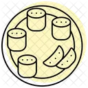 Indian Food Color Shadow Thinline Icon 아이콘