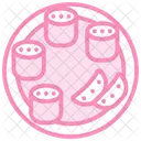 Indian Food Duotone Line Icon 아이콘