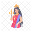 Hindu Goddess Indian Goddess Goddess Character Icône