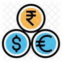 Indian Rupee Dollar Icon
