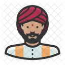 Indian Man Man Indian Icon